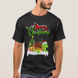 Camiseta Amante de os animais Engraçado Tartaruga Xmas Tur