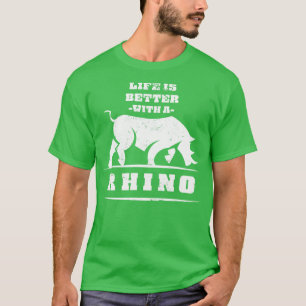 Camiseta Amante de os animais Gift Zoo Keeper Rhino