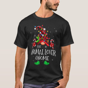 Camiseta Amante de os animais Gnomo Buffalo Xadrez Correspo