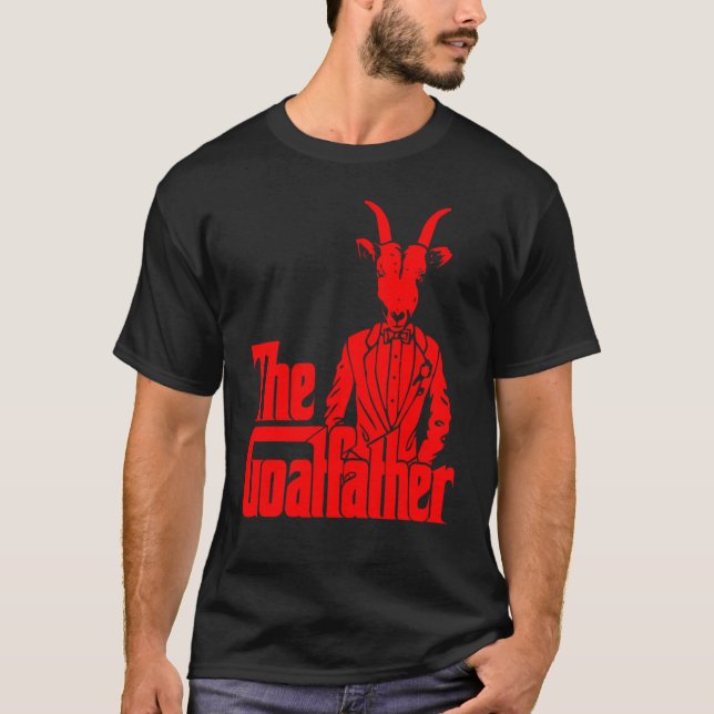 Camiseta Amante de os animais Goatdad Goat Engraçado (Frente)