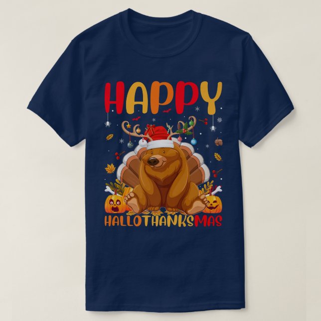 Camiseta Amante de os animais Grizzly Bear Feliz Urso Grizz (Frente do Design)