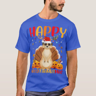 Camiseta Amante de os animais Meerkat Engraçado Feliz Meerk