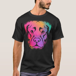 Camiseta Amante de os animais Pet Owner Pitbull Face