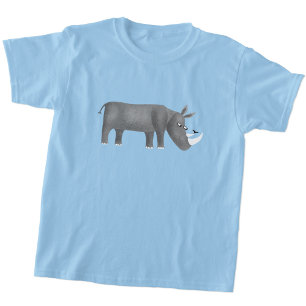Camiseta Amante de os animais Rinoceronte Cinto