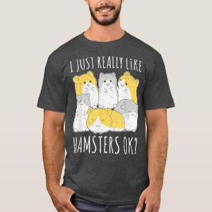 Camiseta Amante de os animais Rodent Hamster Proprietário d