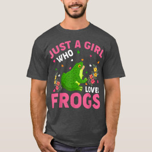 Camiseta Amante de os animais sapo Apenas Uma Menina Que Am