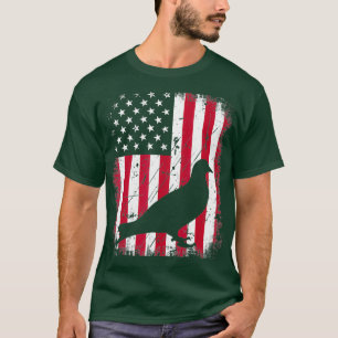 Camiseta Amante de os animais Vintage American Flag 4 De Ju