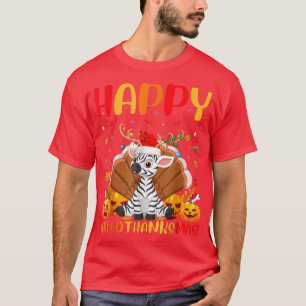 Camiseta Amante de os animais Zebra Engraçado Feliz Zebra O