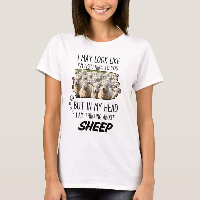 Camiseta Amante de Ovelhas Divertido (Frente)
