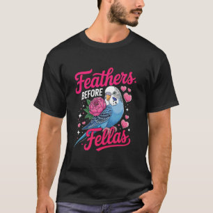 Camiseta Amante de Pássaros Lindos Penas Periquito