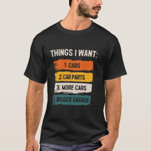 Camiseta Amante de Peças de Carros - Entusiasta de Carros -