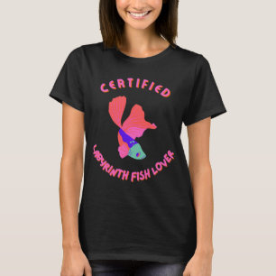 Camiseta Amante de Peixes Labirínticos Certificado