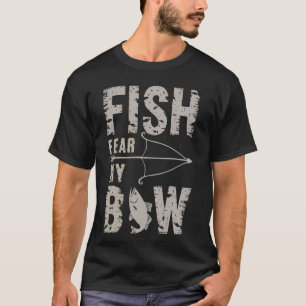 Camiseta Amante de pesca com arco Arco de pesca com arco de