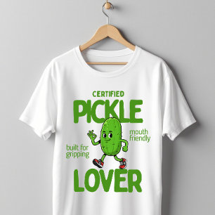 Camiseta Amante de Picles Certificado Fofo e Divertido Picl