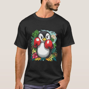 Camiseta Amante de Pinguim de Boxe Luvas de Boxe Kickboxing