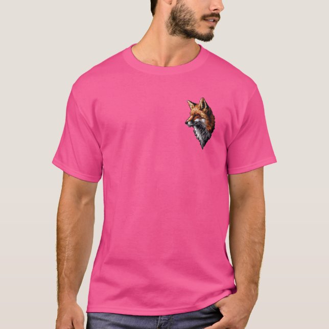 Camiseta Amante de Pixel Art - Pai Mãe Raposa (Frente)
