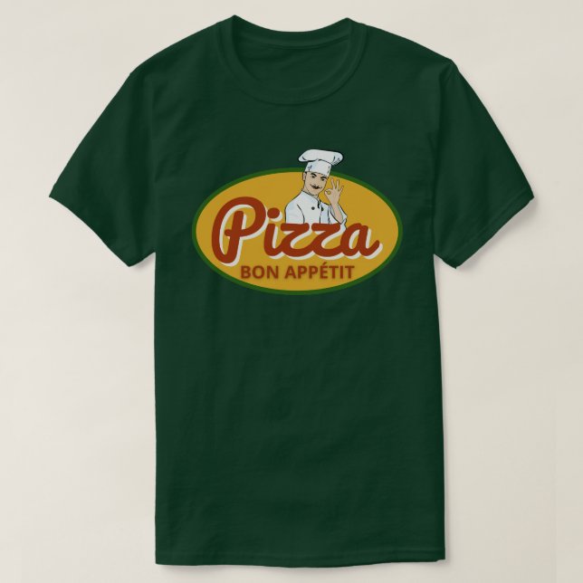 Camiseta Amante de Pizza Bom Apetite (Frente do Design)