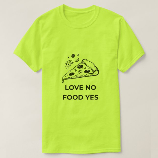 Camiseta Amante de Pizza Engraçado (Frente do Design)