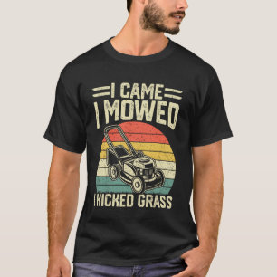 Camiseta Amante de Plantas de Jardim Com Humor Cortando Gra