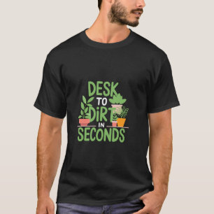 Camiseta Amante de Plantas Engraçadas Jardinagem