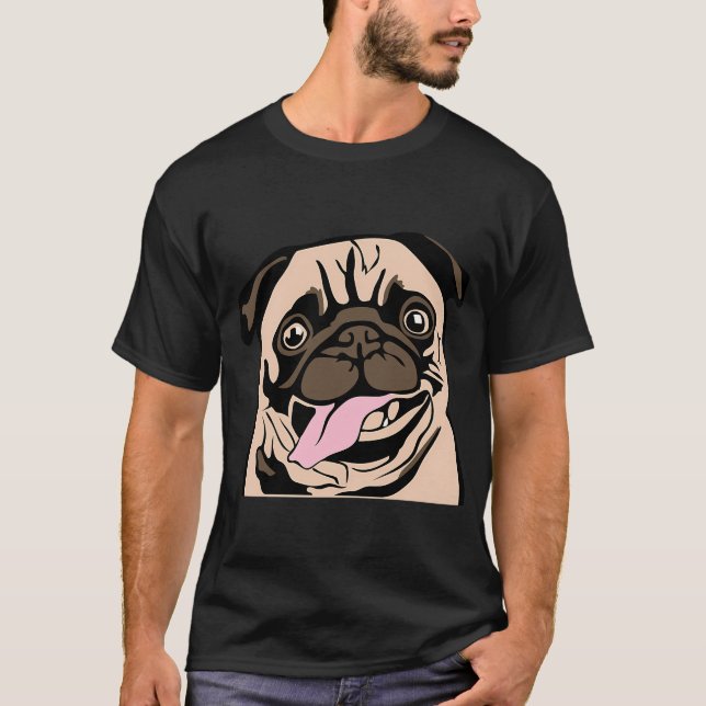 Camiseta Amante de Pug (Frente)