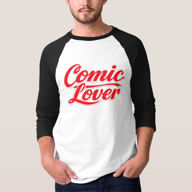 Camiseta Amante de Quadrinhos Design Bold 6 (Frente)