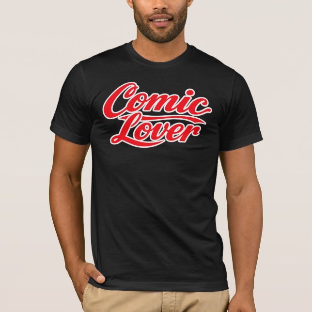 Camiseta Amante de Quadrinhos Design Destacado 2 (Frente)