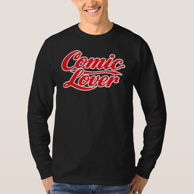 Camiseta Amante de Quadrinhos Design Destacado 3 (Frente)
