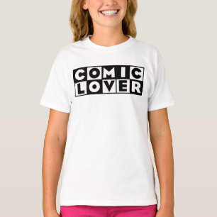 Camiseta Amante de Quadrinhos Design Ousado