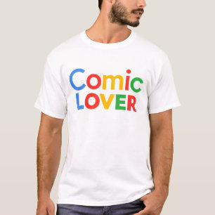 Camiseta Amante de Quadrinhos Design Ousado
