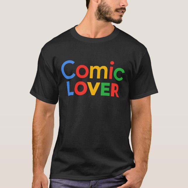 Camiseta Amante de Quadrinhos em Design Ousado (Frente)