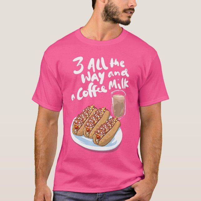 Camiseta Amante de Rhode Island de Café com Leite Funny Hot (Frente)