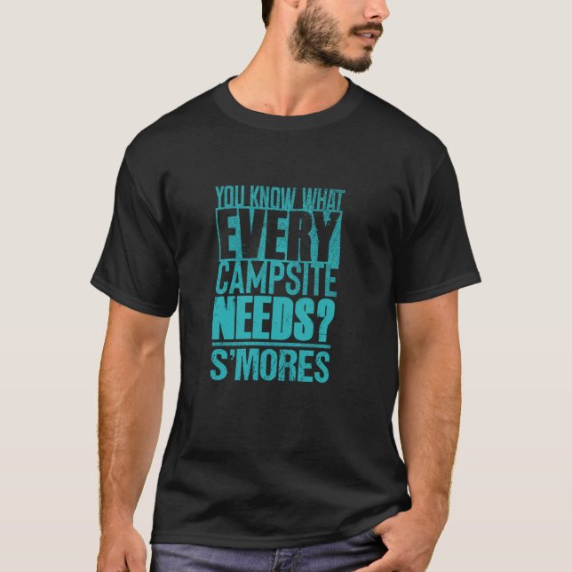 Camiseta Amante de Smores e Acampamento u2013 S'mores de Ac (Frente)