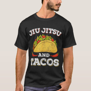 Camiseta Amante de Tacos Mexicanos Engraçado Jiu Jitsu BJJ