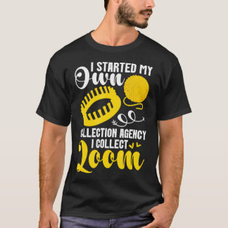 Camiseta Amante de Tear de Tricô e Fibra Artista Tear de Tr