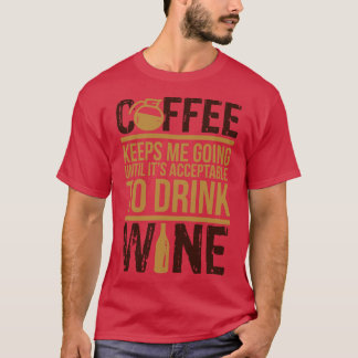 Camiseta Amante de vinho café