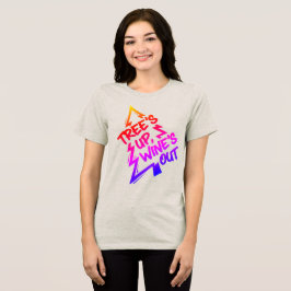 Camiseta Amante de Vinho da Árvore de Natal
