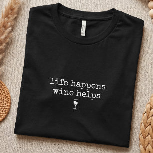 Camiseta Amante de Vinho Humor Simples
