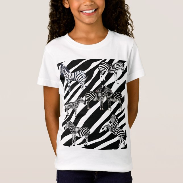 Camiseta Amante Divertido de Zebras (Frente)