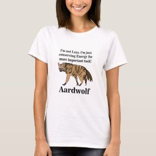Camiseta Amante do Aardwolf Hiena Espírito Animal