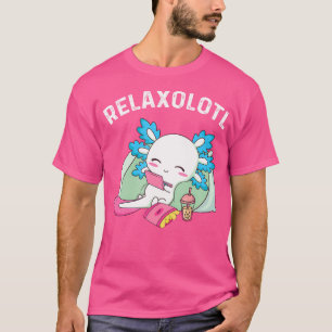Camiseta Amante do Axolote Fofo Salamandra Mexicana Relaxol