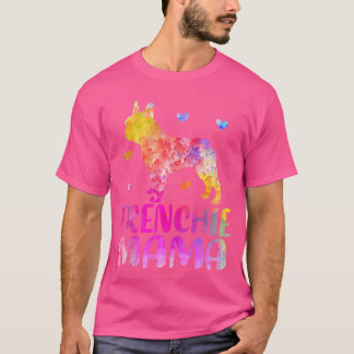 Camiseta Amante do Bulldog Francês Frenchie Mamãe Dia das M