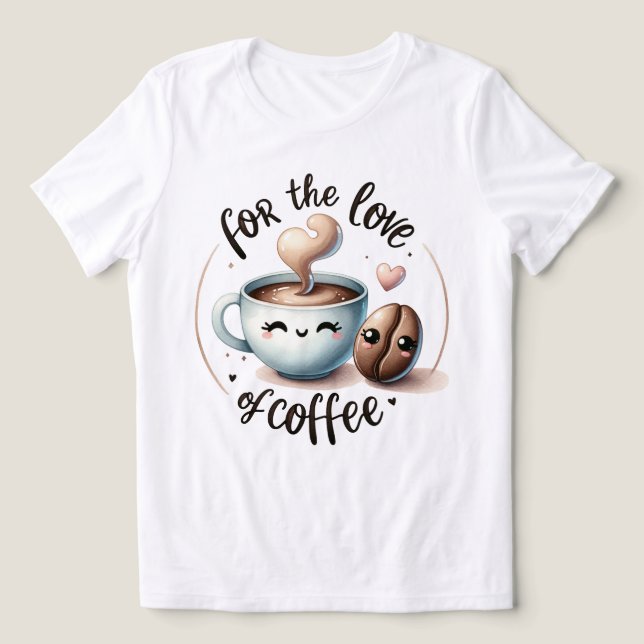 Camiseta Amante do Café (Design frontal)