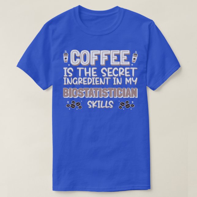 Camiseta Amante do café Bioestatístico (Frente do Design)