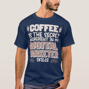 Camiseta Amante do café Mercado Digital