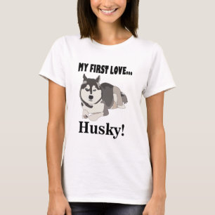 Camiseta Amante do Cão Husky Siberiano 