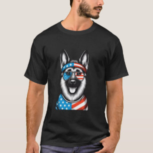 Camiseta Amante do Cão Pastor Alemão Dia Americano Criança