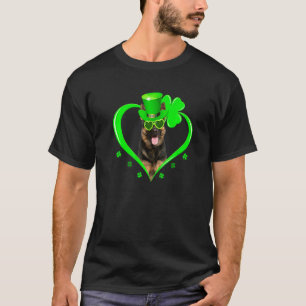 Camiseta Amante do Cão Pastor Alemão Dia de São Patrício Sh