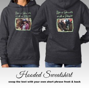 Camiseta Amante do cavalo 2 cinza verde equestre