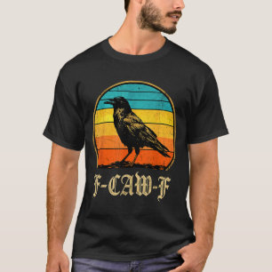 Camiseta Amante do Corvo F Caw F Fcawf Fawk Corvo Preto Eng